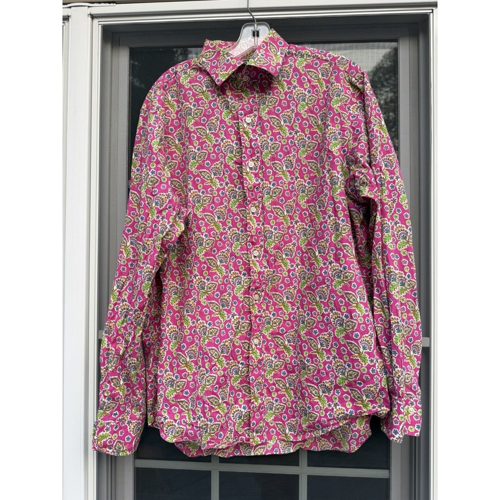 Vintage Polo Ralph Lauren Paisley Button Down Shirt Long Sleeve Mens Size X-Larg - Picture 2 of 4